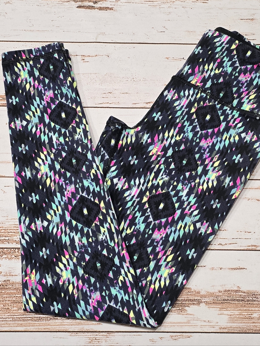 VICTORIA SECRET HIGH WAISTED KNOCKOUT SPORT TIGHT GEOMETRIC WOMENS S